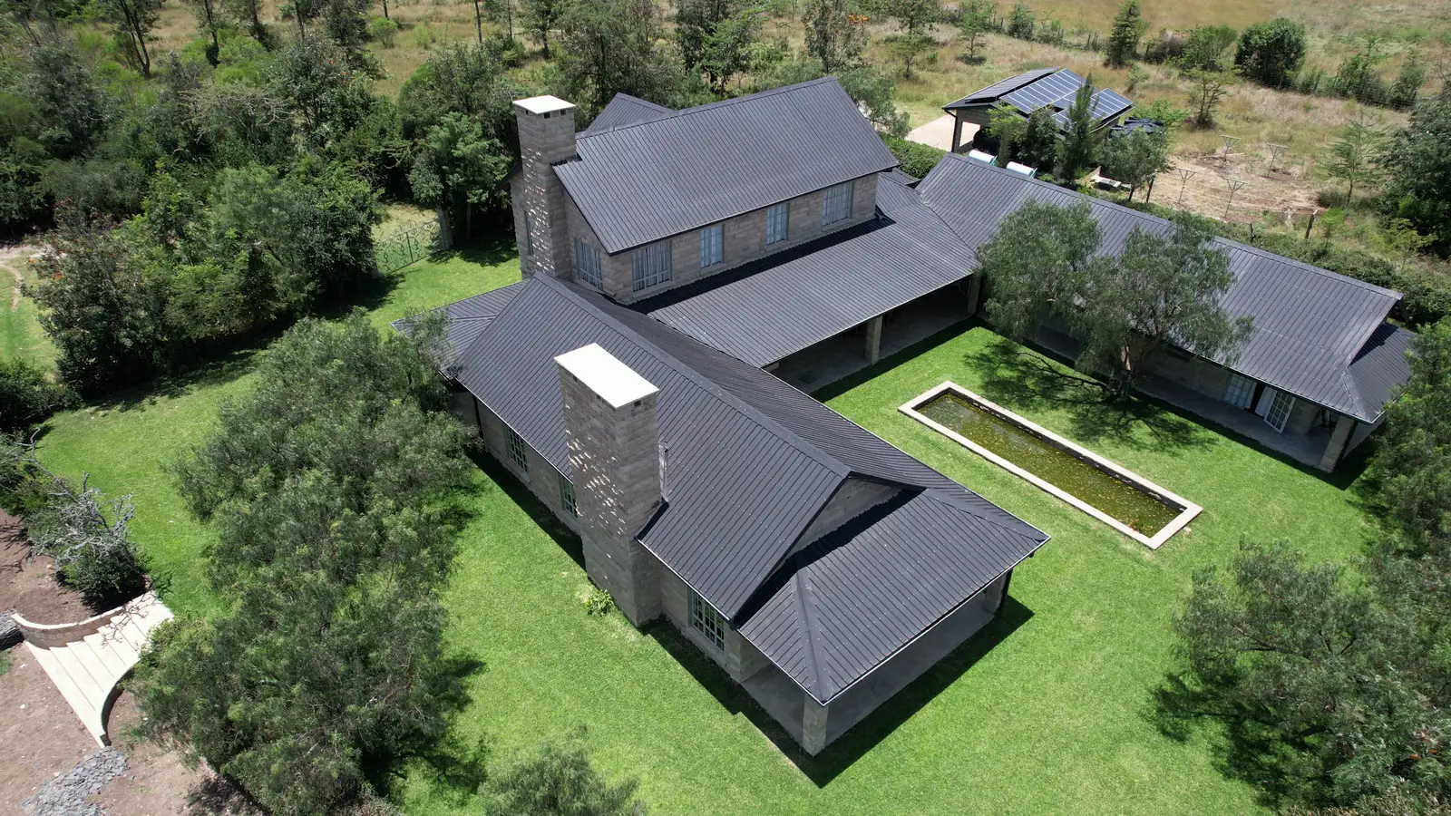 Aerial view of Ridgemont in Laikipia